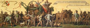 オーストリア皇帝フランツヨーゼフ1世（1830-1916）を称える敬意の行列 作： Hans Makart